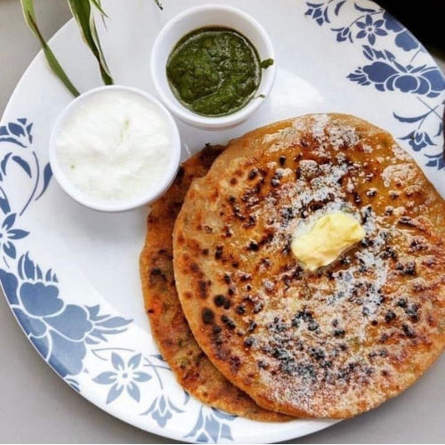dhabajunction Paneer Paratha with Curd Paneer Paratha with Curd